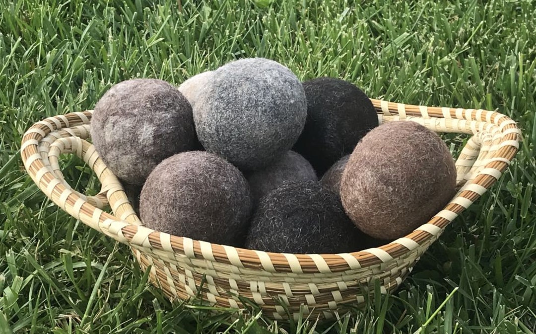 Alpaca Dryer Balls, Natural Fiber Laundry Balls, Set of 3, Alpaca Wool Dryer Balls, Eco Friendly