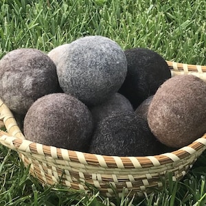 Alpaca Dryer Balls Set of 3: Natural Laundry Softener, Eco-Friendly Gift