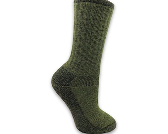 All Terrain 67% Alpaca Boot Socks: Hiking, Work, Made in USA - One Pair