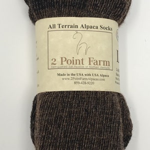 Alpaca Socks, All Season Socks, Hiking and Sport Socks, Alpaca Wool Socks for Men and Women, Gift Idea, One Pair, Natural Fiber Socks image 6