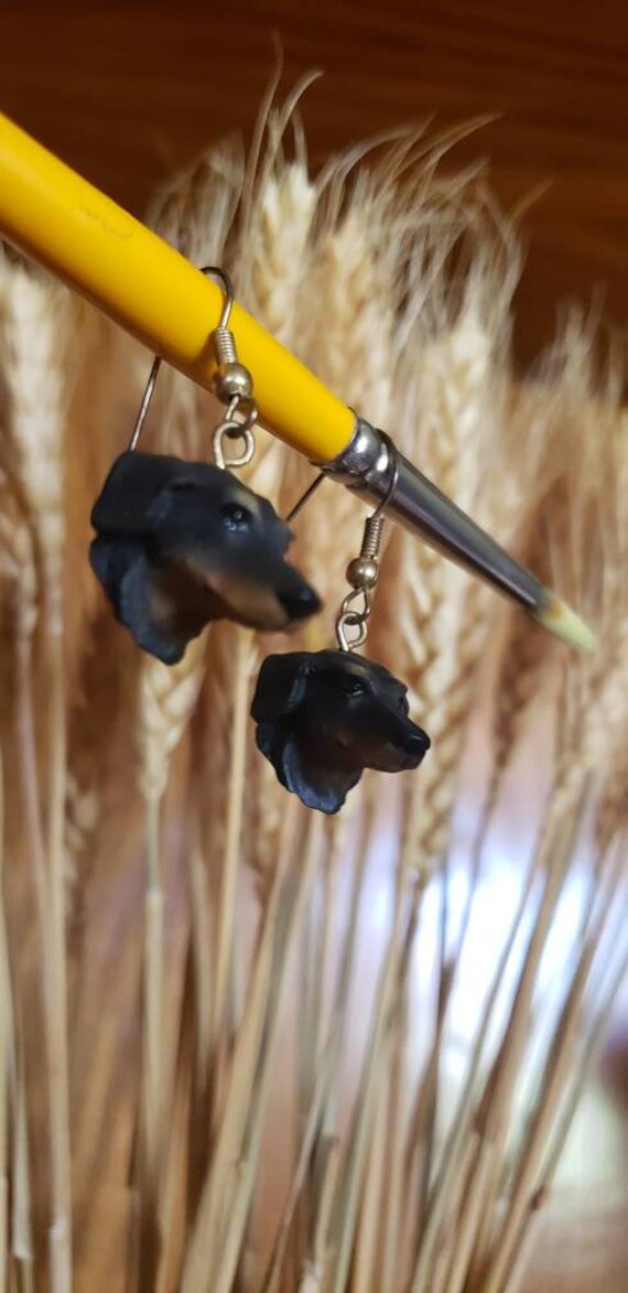 Dachshund Earrings - Weiner Dog Earrings for Pierc