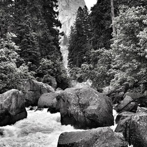 River Rocks - Impression photographique de River Rocks dans la vallée de Yosemite, cartes postales et imprimés