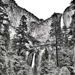 Chutes de Yosemite - Impression photo des chutes de Yosemite, gravures et cartes postales