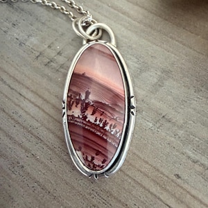 Apache Sage rhyolite landscape pendant