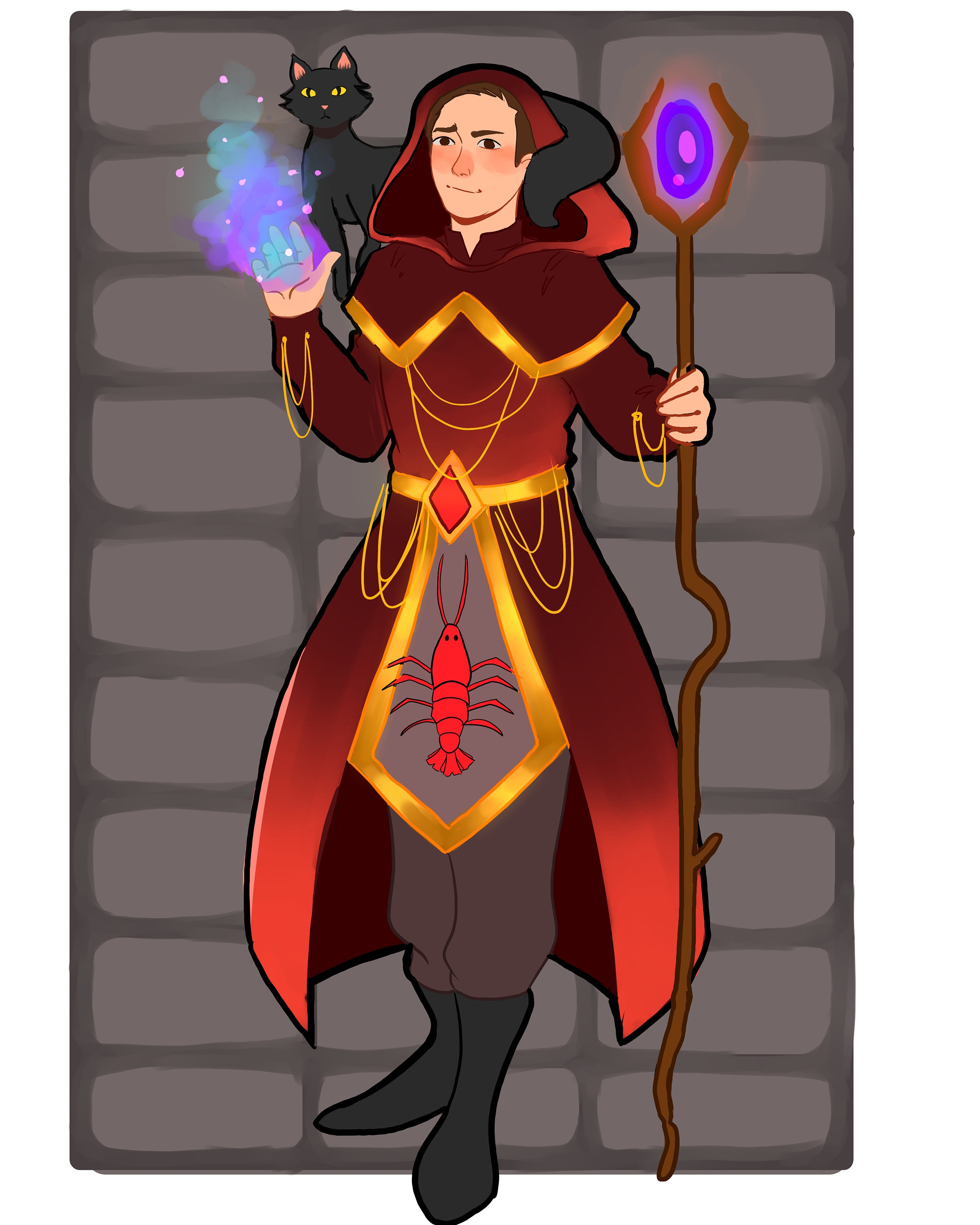 DnD Character Drawing | Etsy
