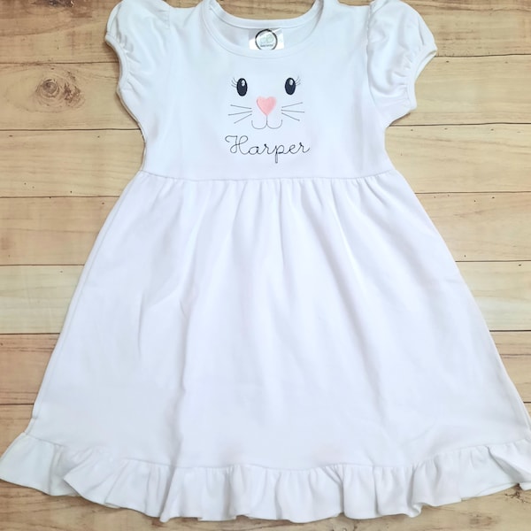 Bunny romper easter sunsuit bubble easter bunny easter outfit easter toddler outfit monogrammed spring outfit baby girl easter dress sisters