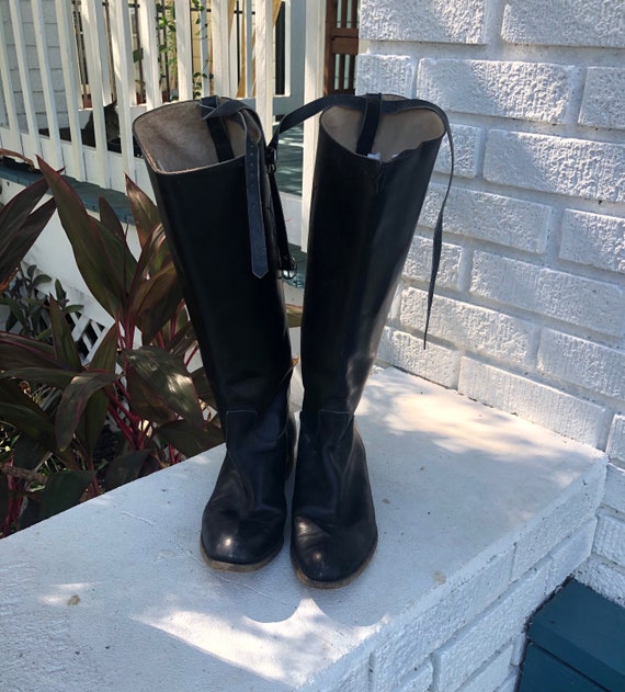 Friendly Five Black Women’s Riding Boots 1920’s