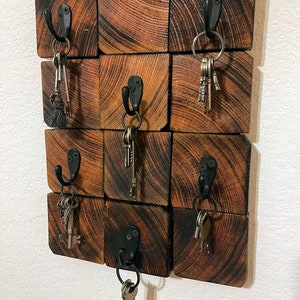 Key Rack | Rustic  | Handmade |  Key Holder |  Cabin  | Cottage  | Office  | Wall Hanging  | 6 Hook | Key Storage  | Key Chain | Key Holder