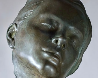 Sonnenanbeter Cutaway Skulptur von Christine Baxter (Bronze Kunstharz Verdigris)