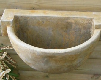 Water feature bowl for Lion Mask and Green Man water features