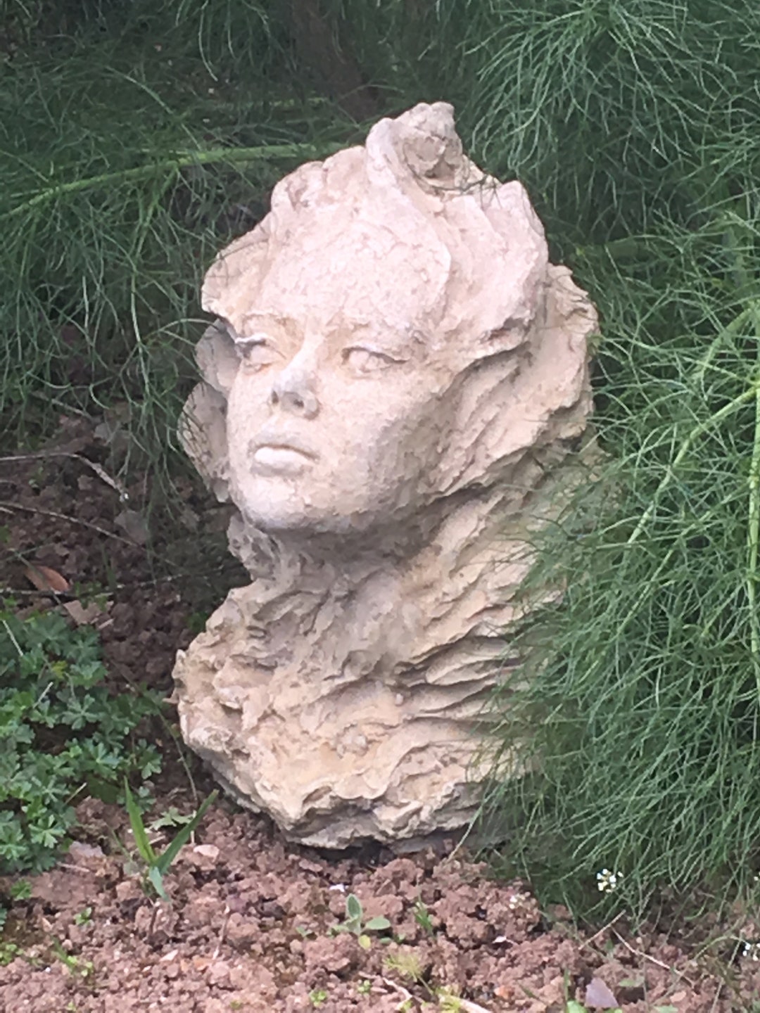 Titania, Female Bust Garden Sculpture by Christine Baxter Stone - Etsy UK