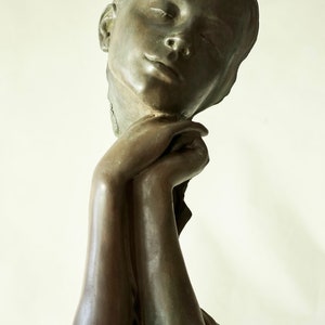 Sun worshipper Cutaway Sculpture by Christine Baxter (Bronze resin)