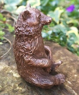 Bronze Miniature Bruno the Brown Bear Sculpture by Christine - Etsy