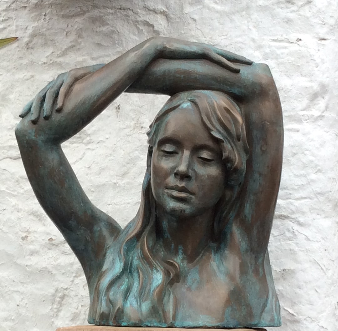 Kiara Bronze Resin Garden Sculpture by Christine Baxter Etsy UK