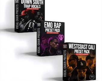 Triple Threat Rap Vocal Mega Bundle | West Coast • Trap • Melodic Rap | Waves StudioRack Presets