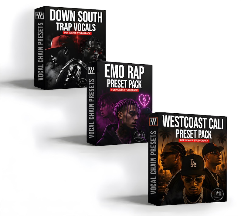 Triple Threat Rap Vocal Mega Bundle | West Coast • Trap • Melodic Rap | Waves StudioRack Presets image 1
