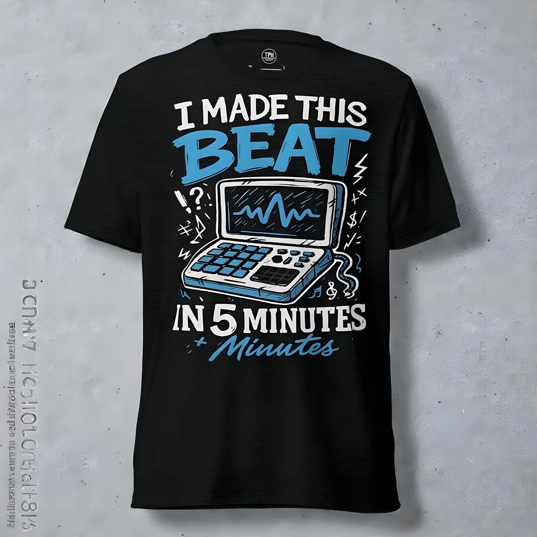 I Made This Beat in 5 Minutes Tee – Beatmaker Shirt, Producer Gift, Hip ...