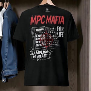 Koszulka MPC Mafia – Sampling Is An Art, prezent dla beatmakera, odzież dla producenta hip-hopu