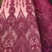 Magenta Heavy Beaded Fabric -Embroidered Beads With Sequins On A Mesh Lace For Bridal Veil/Wedding/Prom/Dress Yard and a half