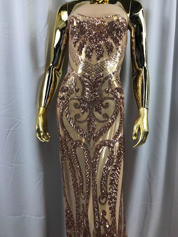 Tissu Stretch Champagne 4 par Yard paillettes tissu broderie Power robe Mesh robe Power Top Fashion bal dentelle décoration de mariage d5f05b Tissu Stretch Champagne 4 par Yard paillettes tissu broderie Power robe Mesh robe Power Top Fashion bal dentelle décoration de mariage d5f05b