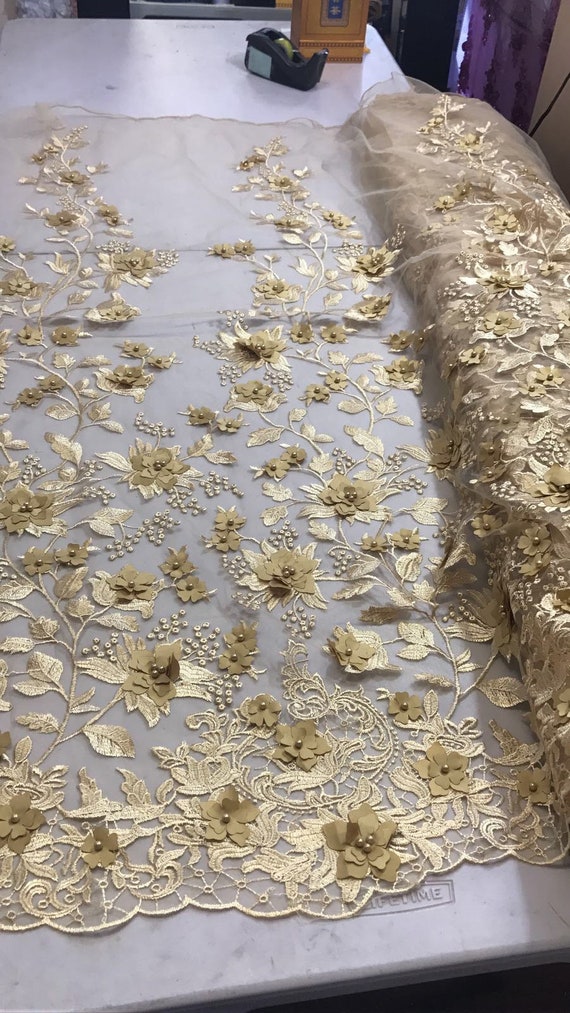 gold bridal lace