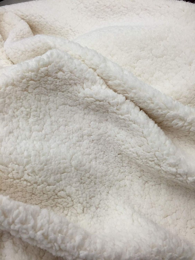 Ivory Soft Sherpa Cuddle Minky Sherpa Fleece Lamb Wool Etsy