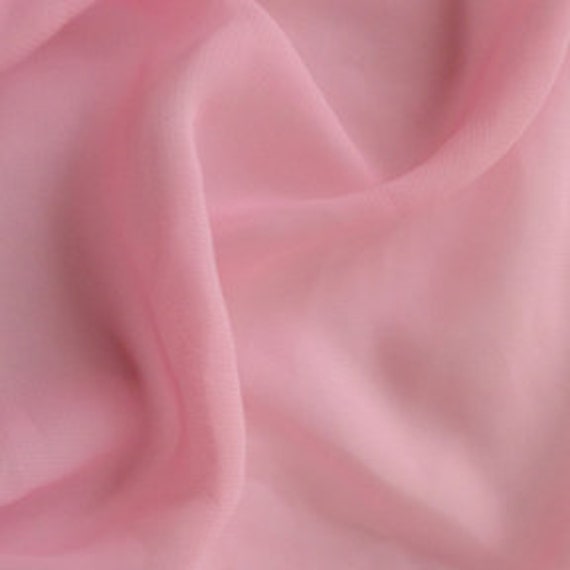 pink chiffon fabric