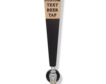 Custom Engraved Oak Tap Handle: Chalkboard Marker Board