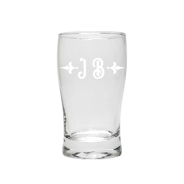 Beer Flight Sampler Glasses Personalized Custom Monogram Engraved , set of four.