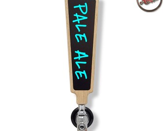 Chalkboard Beer Tap Handle: Handmade Oak, Kegerator Accessory