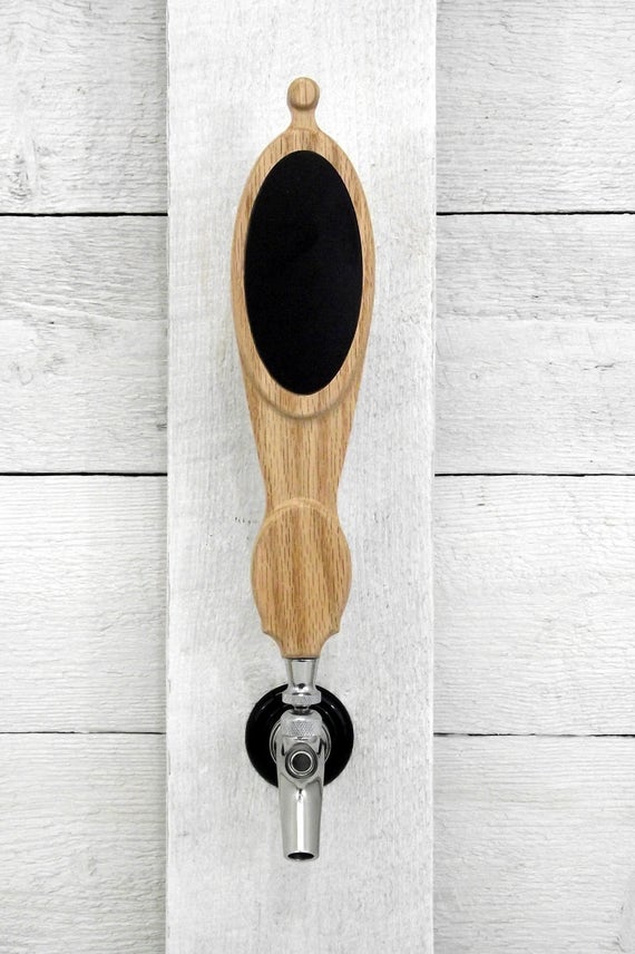 for all US taps Beer Tap Handle kit oak with White Dry Erase with oval marker