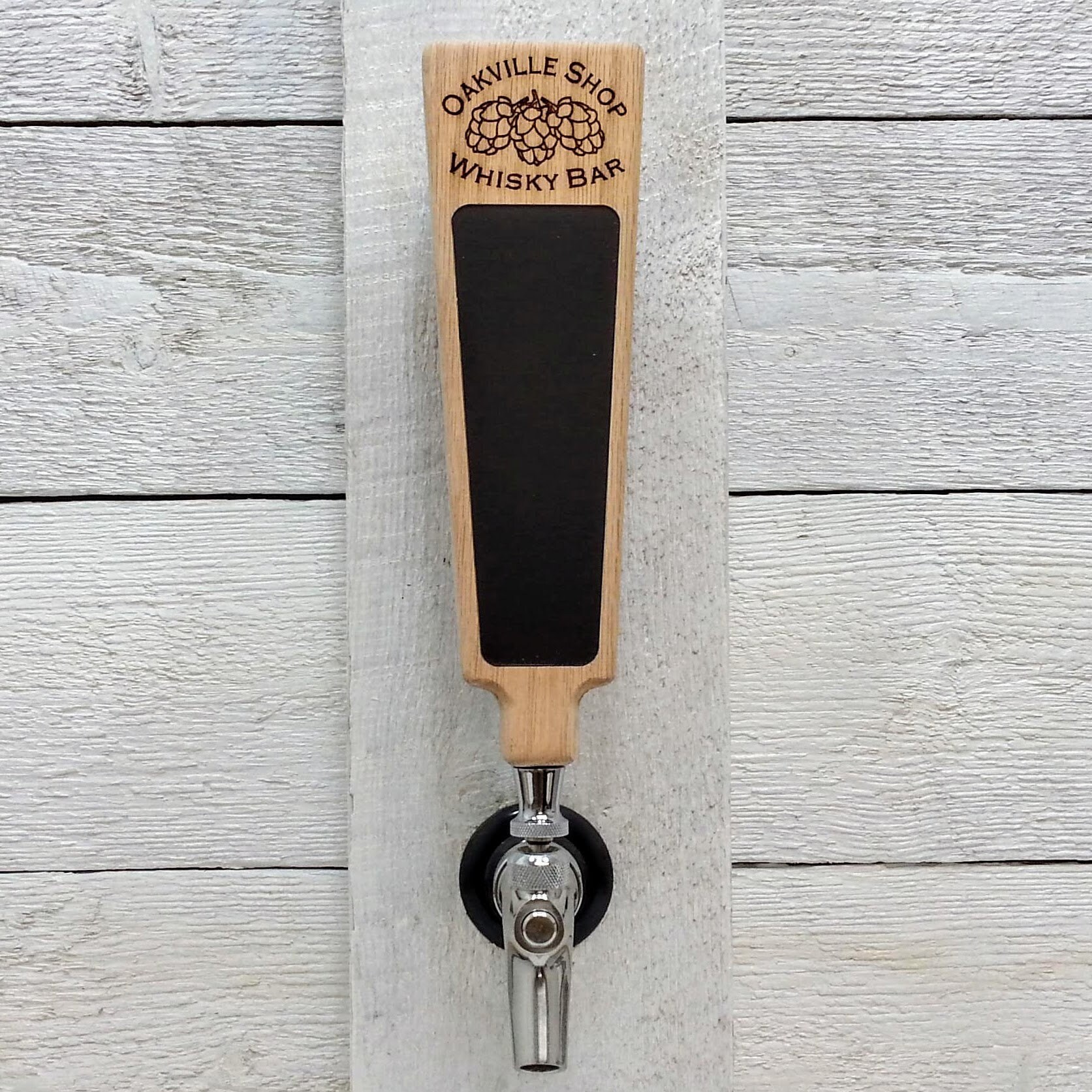 Hop Session Taps Personalized Hop Cone Beer Tap Handle: Oak Wood Chalkboard Kegerator - Etsy