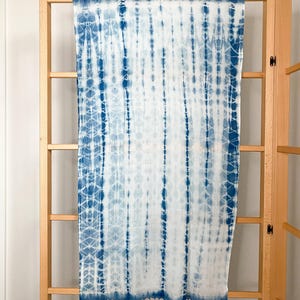 Organic Cotton Indigo Shibori Shawl