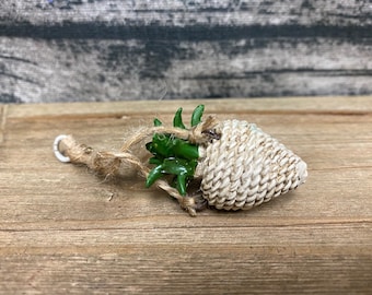 Fairy Garden | Hanging Succulent Plant Miniature Figurine | Rope String w Yarn-Look Resin Planter Container | Fairies Gnomes Outdoor Decor