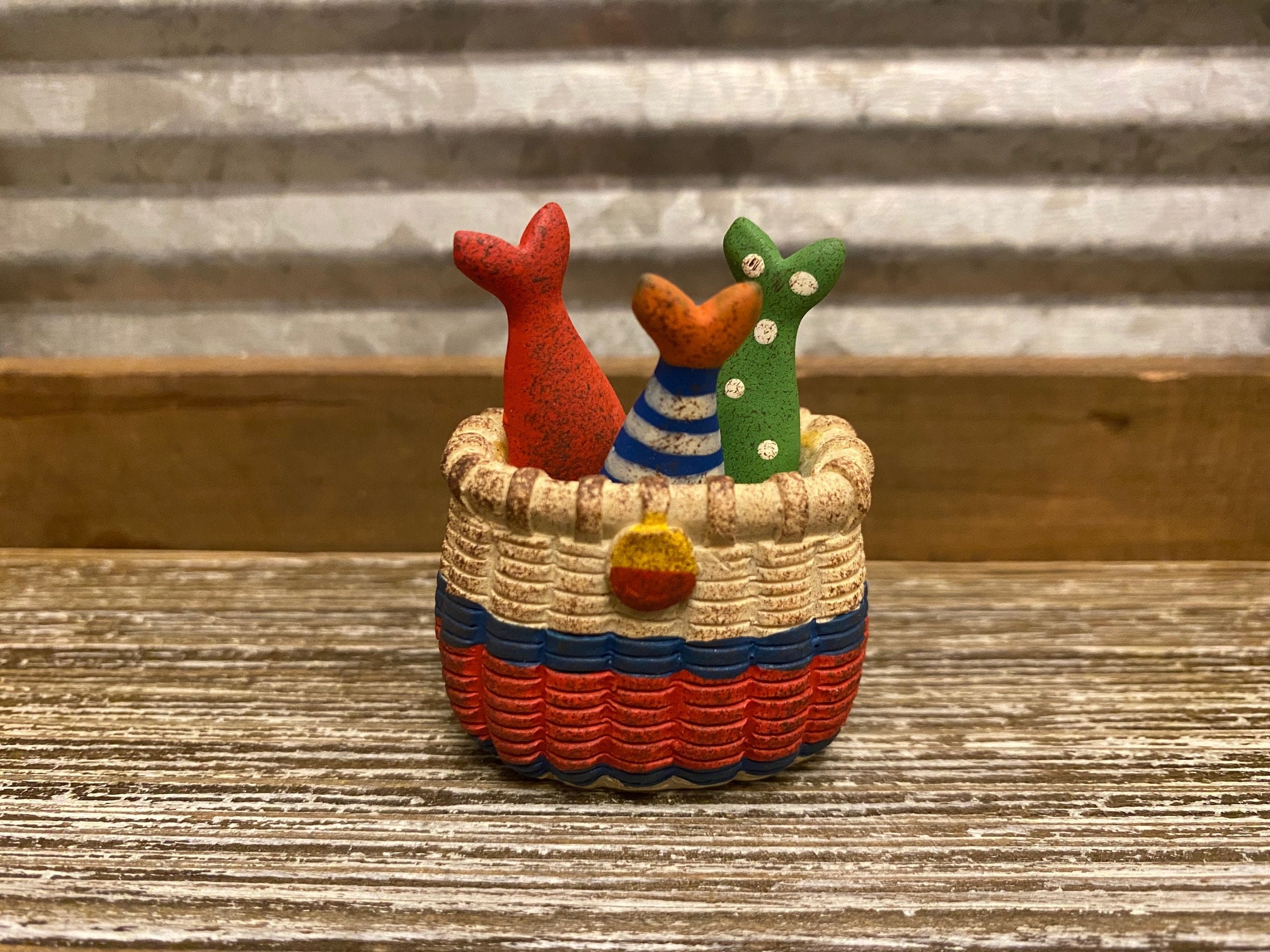 Fishing Creel for Miniature Garden Fairy Garden Fishing Creel for Miniature Garden Fairy Garden