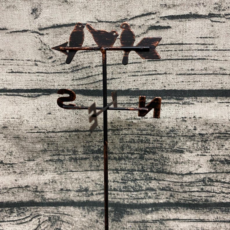Miniature Rustic Weathervane | Fairy Garden Barn Ranch Decor, 9