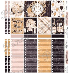 Printable Planner Stickers, Erin Condren, Vertical, Weekly Kit, Cheers ...