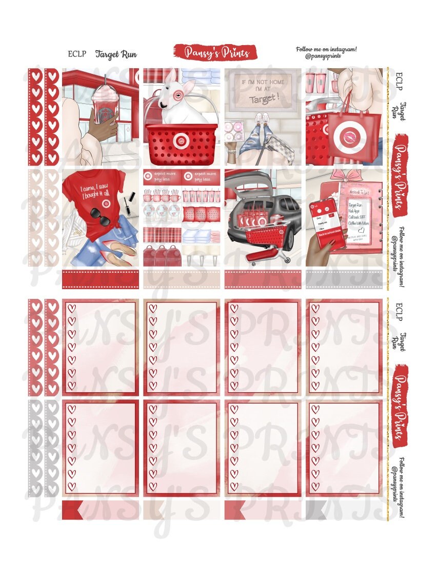 Printable Planner Stickers Erin Condren Vertical Weekly | Etsy