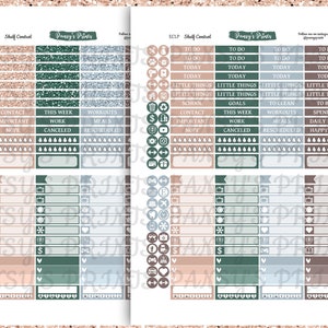 Printable Planner Stickers, Erin Condren, Vertical, Weekly Kit, Shelf ...