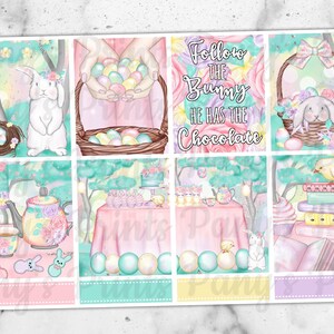 Printable Planner Stickers, Erin Condren, Vertical, Weekly Kit, Easter ...