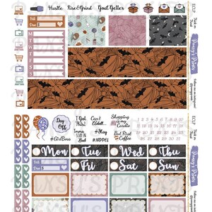 Printable Planner Stickers, Erin Condren, Vertical, Weekly Kit, Trick ...