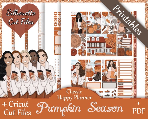 Printable Planner Stickers Happy Planner Pumpkin Season - Etsy