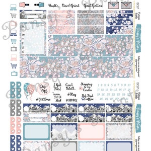 Printable Planner Stickers, Erin Condren, Vertical, Weekly Kit, Frozen ...