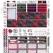Printable Planner Stickers, Erin Condren, Vertical, Weekly Kit, Blood ...