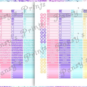 Printable Planner Stickers Erin Condren Vertical Weekly - Etsy