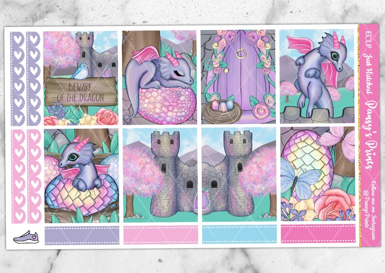 Printable Planner Stickers Erin Condren Just Hatched Etsy