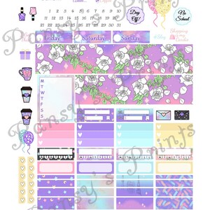 Printable Planner Stickers Erin Condren Vertical Weekly - Etsy