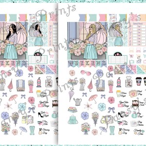 Printable Planner Stickers, Erin Condren, Vertical, Weekly Kit, April ...