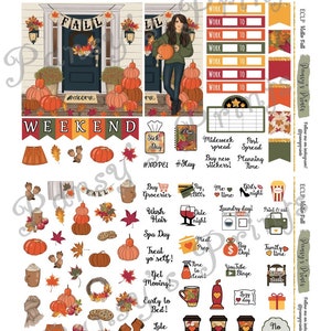 Printable Planner Stickers, Erin Condren, Vertical, Weekly Kit, Hello ...