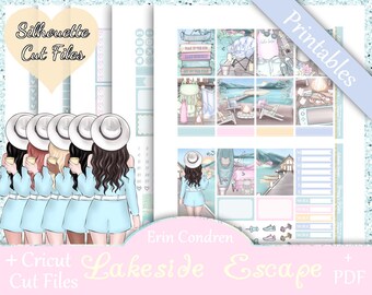 Printable Planner Stickers, Erin Condren, Vertical, Weekly Kit ...